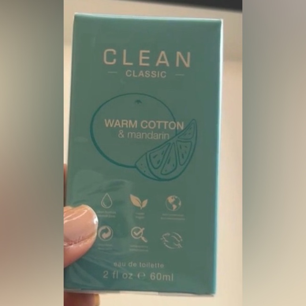 NIB 2oz Clean Classic Warm Cotton & Mandarin
